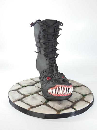 Monster " Crazy Shoe Collab " - Cake by Olina Wolfs