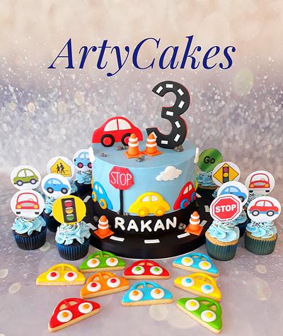 Cars themed cake - Cake by Arty cakes
