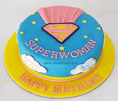 Superwoman cake - Cake by Sweet Mantra Homemade Customized Cakes Pune