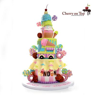  Candyland Theme Cake  - Cake by Cherry on Top Cakes