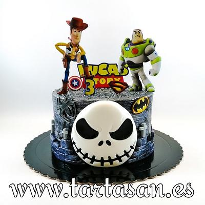 Jack, Woody, Buzzy y Marvel...  - Cake by TartaSan - Damian Benjamin Button