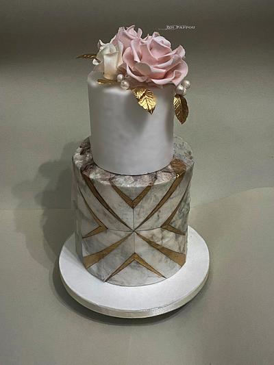 Wedding Floral cake - Cake by Zoi Pappou