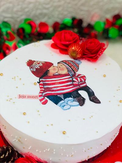 Love Christmas cake  - Cake by Jojosweet