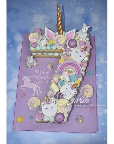 Unicorn cream tarte - Cake by Daria Albanese