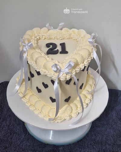 21st birthday cake  - Cake by The Custom Piece of Cake