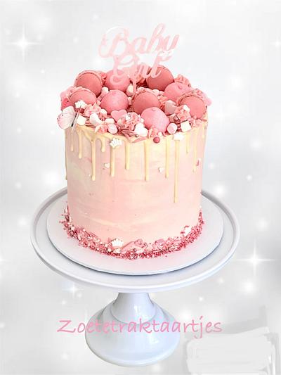 Babyshower pink  - Cake by Mo