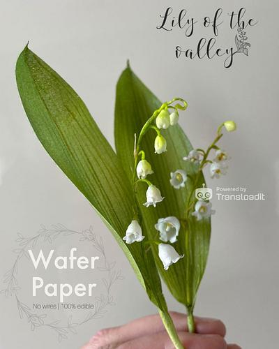 Edible Wafer Paper Flowers | LILLY OF THE VALLEY - Cake by ChokoLate Designs