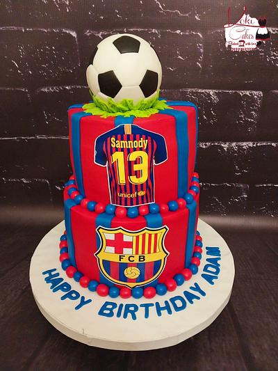 "Barcelona club fans cake" - Cake by Noha Sami
