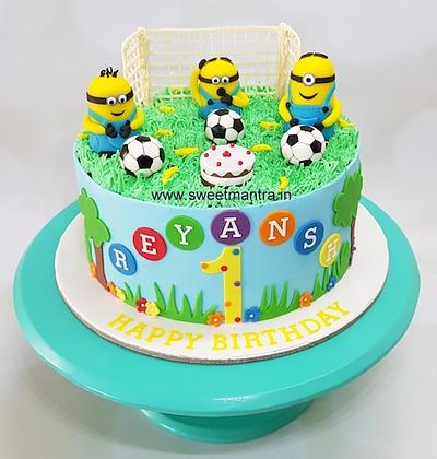 Playful Minions cake - Cake by Sweet Mantra Homemade Customized Cakes Pune