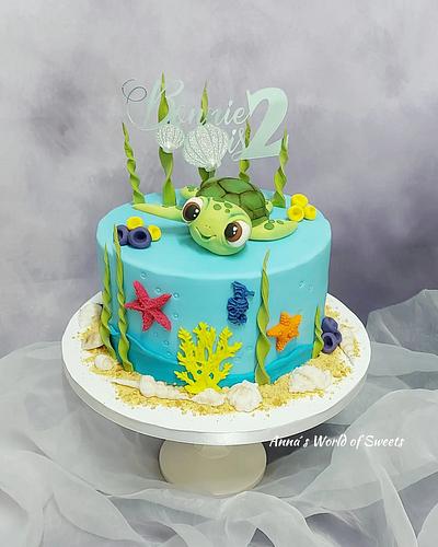 Sea turtle Cake  - Cake by Anna's World of Sweets 