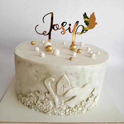 Bas relief confirmation cake - Cake by Tortebymirjana