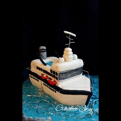 3D Ship  - Cake by Ewa