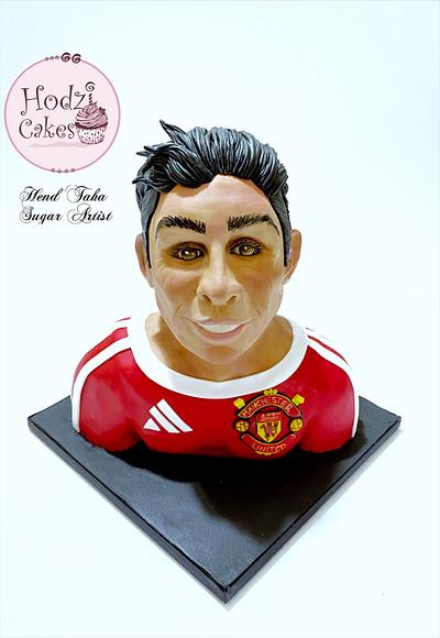 Manchester United Bust Cake - Cake by Hend Taha-HODZI CAKES