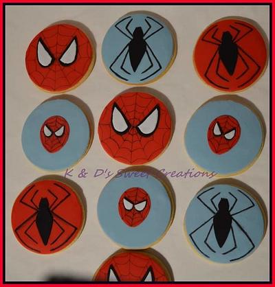 Spiderman cookies - Cake by Konstantina - K & D's Sweet Creations