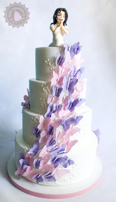 Butterfly communion cake  - Cake by MellisTortenzauber