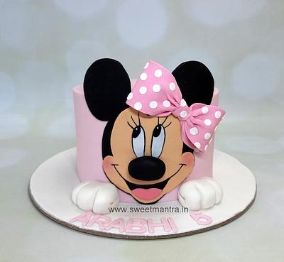 Minnie mouse theme cake - Cake by Sweet Mantra Homemade Customized Cakes Pune