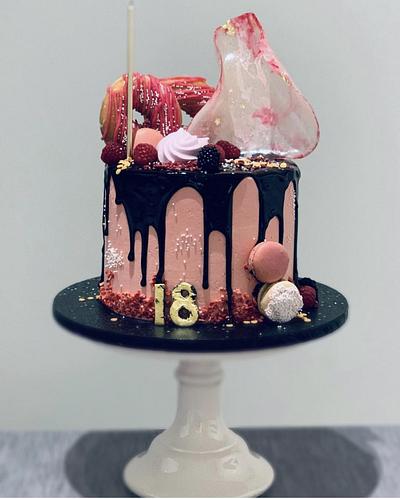 Drip 18th Birthday Cake - Cake by Sugar by Rachel