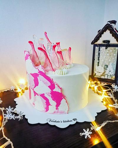 Marbled elegant cake  - Cake by Vyara Blagoeva 