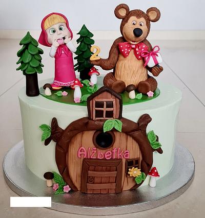 Masha and bear - Cake by Adriana12