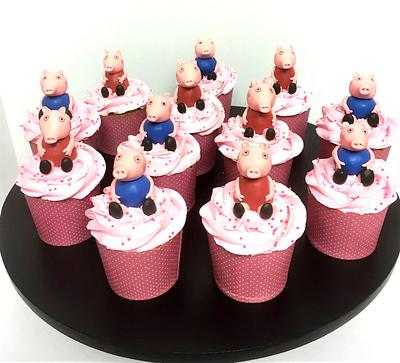 Peppa Pig cupcakes - Cake by Sweet Art Cakes
