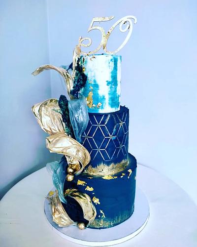 Navy blue - Cake by alenascakes