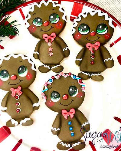 Gingerbread People  - Cake by Tina Tsourtsoulas