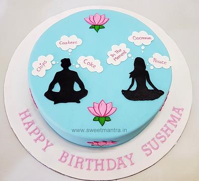 Meditation cake - Cake by Sweet Mantra Homemade Customized Cakes Pune