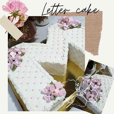 Letter Cake  - Cake by Claudia Smichowski