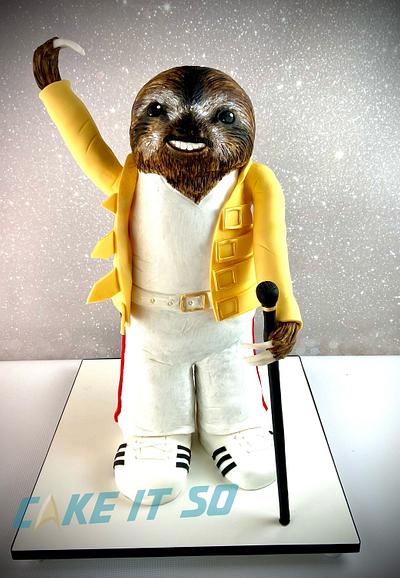 Freddie Mercury Sloth - Cake by Sarah Culverhouse - Cake It So
