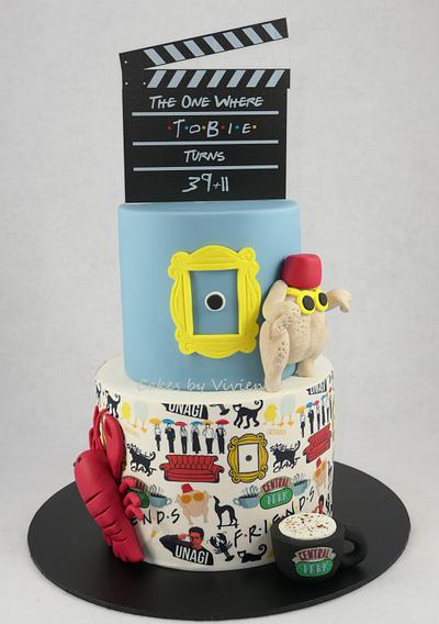 Friends Themed 50th Birthday Cake - Cake by Cakes by Vivienne