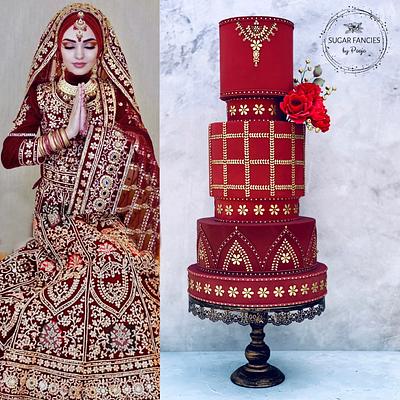 Islamic Bridal Cake - Cake by SugarfanciesbyPooja