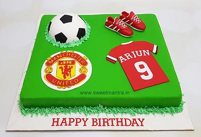 Manchester United football cake - Cake by Sweet Mantra Homemade Customized Cakes Pune