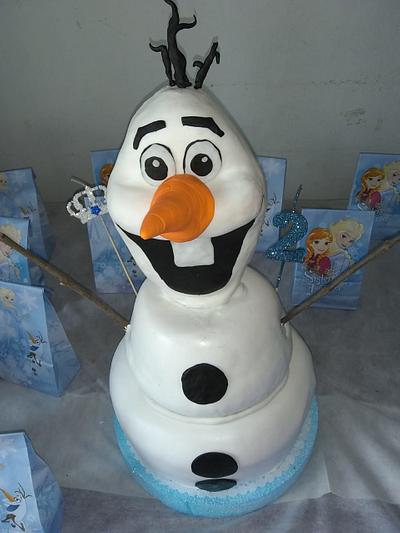 Olaf! - Cake by Yesiyodra90