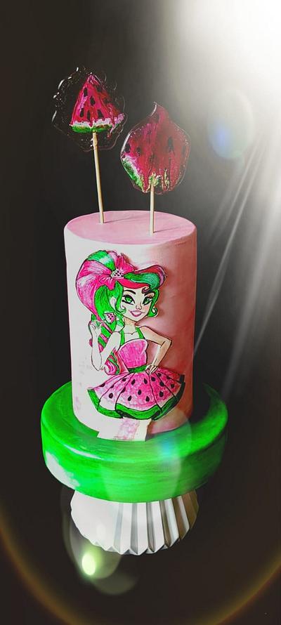 Watermelon Fairy - Cake by Gena