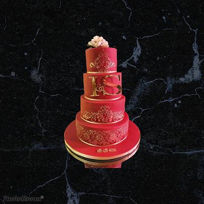 Desi weddingcake  - Cake by Cake Rotterdam 