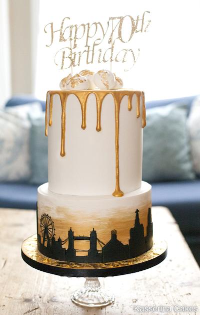 Skyline drip cake - Cake by Kasserina Cakes