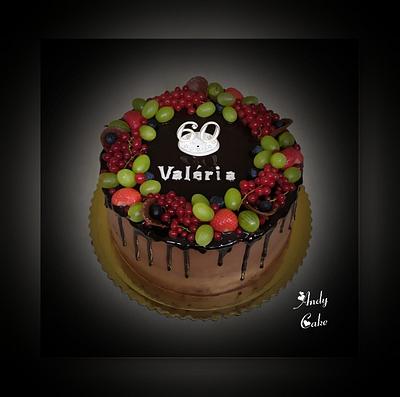 Chocolate birthday cake with fresh fruits - Cake by AndyCake