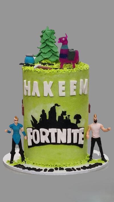Fortnite cake  - Cake by The Custom Piece of Cake