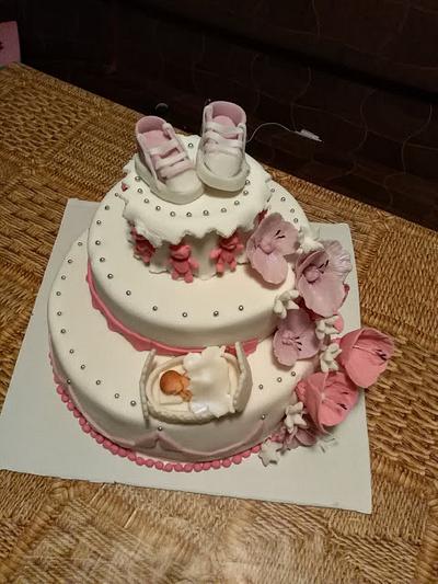 christening cake for baby girl - Cake by Stanka
