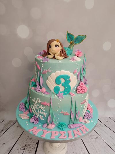Mermaid cake - Cake by Evdokia Tzalla