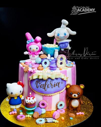 The Sanrio Gang Birthday Cake - Cake by Chris Durón from thecakeart.academy