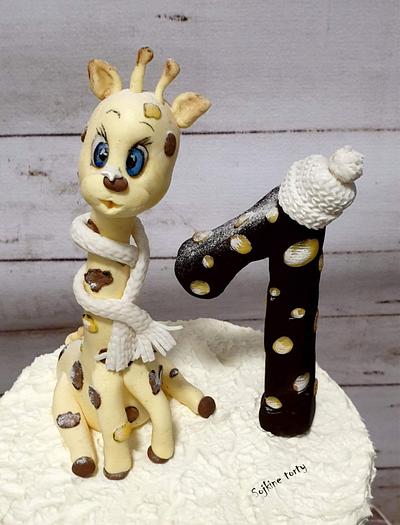 Giraffe is cold:) - Cake by SojkineTorty