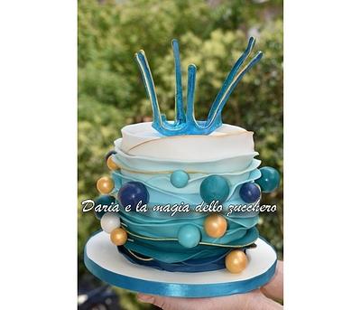 Blue isomalt cake - Cake by Daria Albanese
