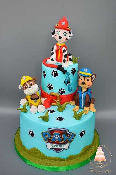 Cake with favorite Paw Patrol - Cake by Benny's cakes