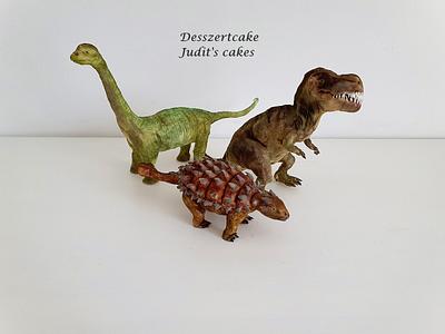 Dinosaurs modelling figure - Cake by Judit