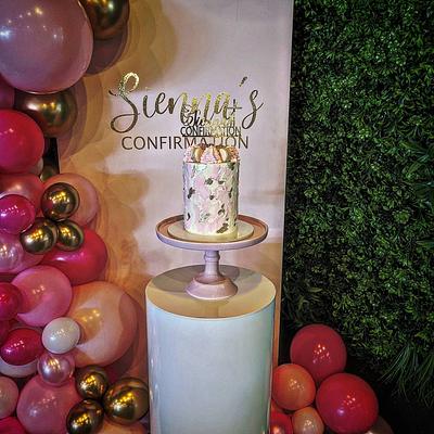 Sienna's confirmation cake  - Cake by The Custom Piece of Cake