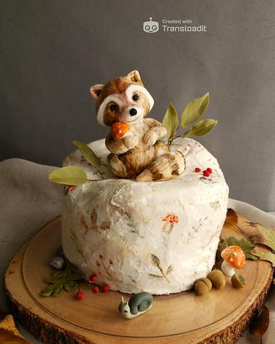  Raton laveur  - Cake by Kalina