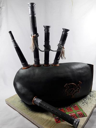 3D Bagpipe Cake - Cake by LaniesCakery