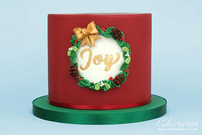 Christmas Wreath Cake - Cake by CakesbyLynz