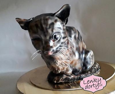 3D cat cake - Cake by Lenkydorty